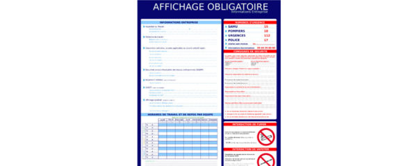 affichage obligatoire